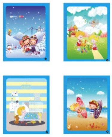 A collection of six colorful children’s book covers featuring playful and imaginative themes, including InvenToy's Montessori Magic Reusable Book for 5-year-olds, outdoor fun, and magical scenes.